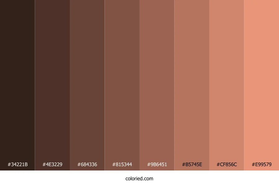 Dark Salmon Color Shades