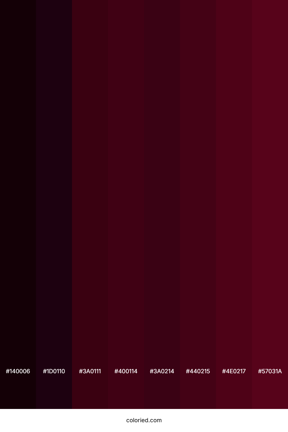 Dark Scarlet Color Shades