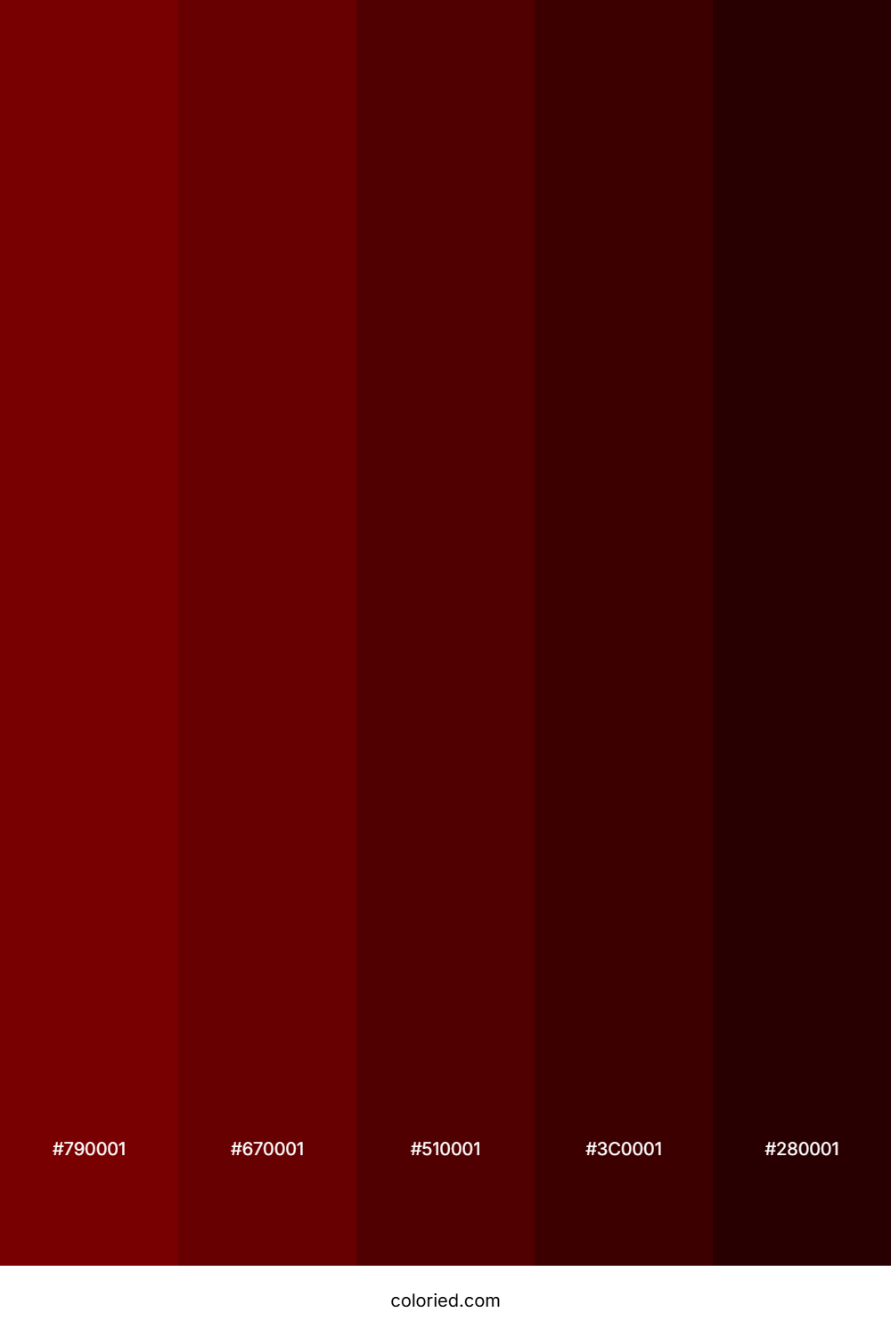 Dark Scarlet Horizon Palette