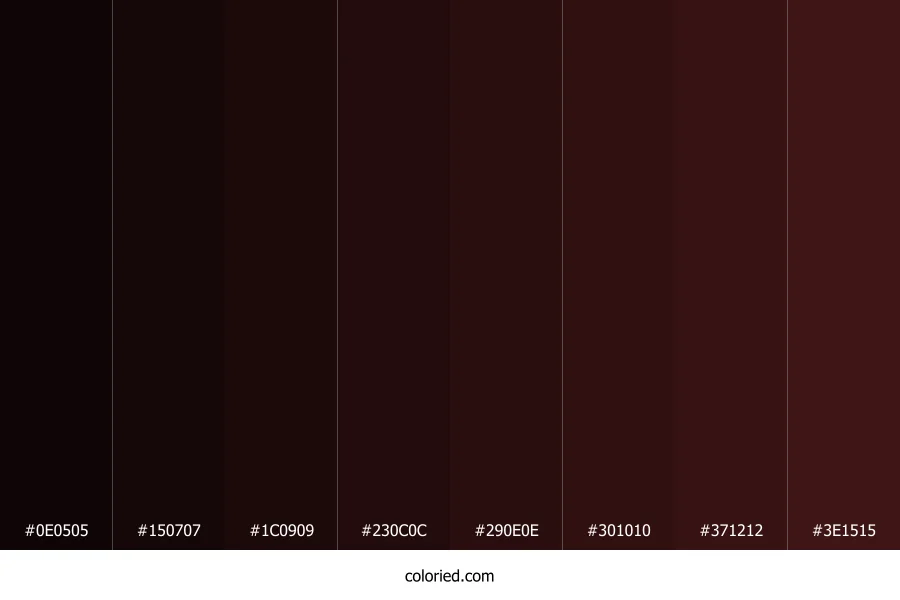 Dark Sienna Color Shades