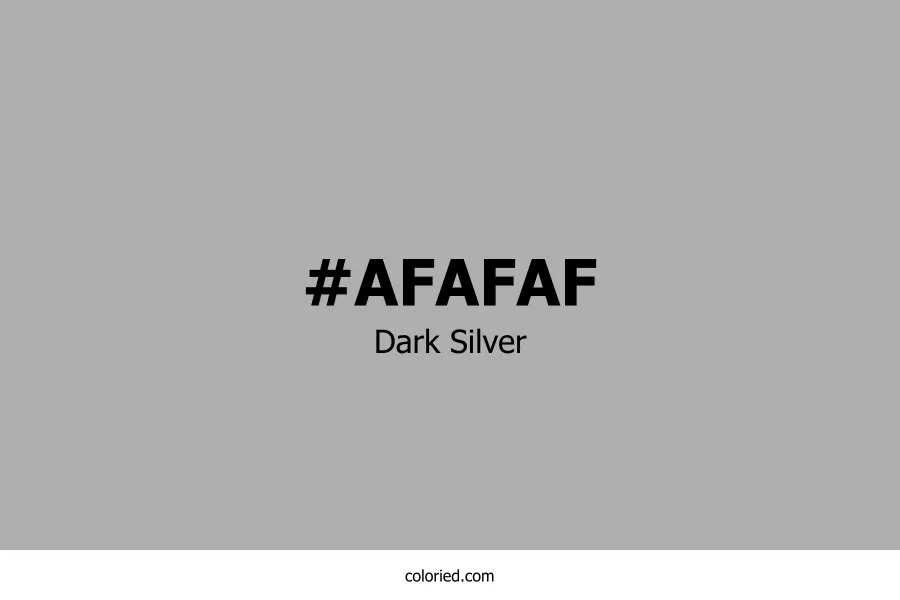 Dark Silver Color