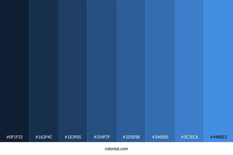 Dark Sky Blue Color Shades