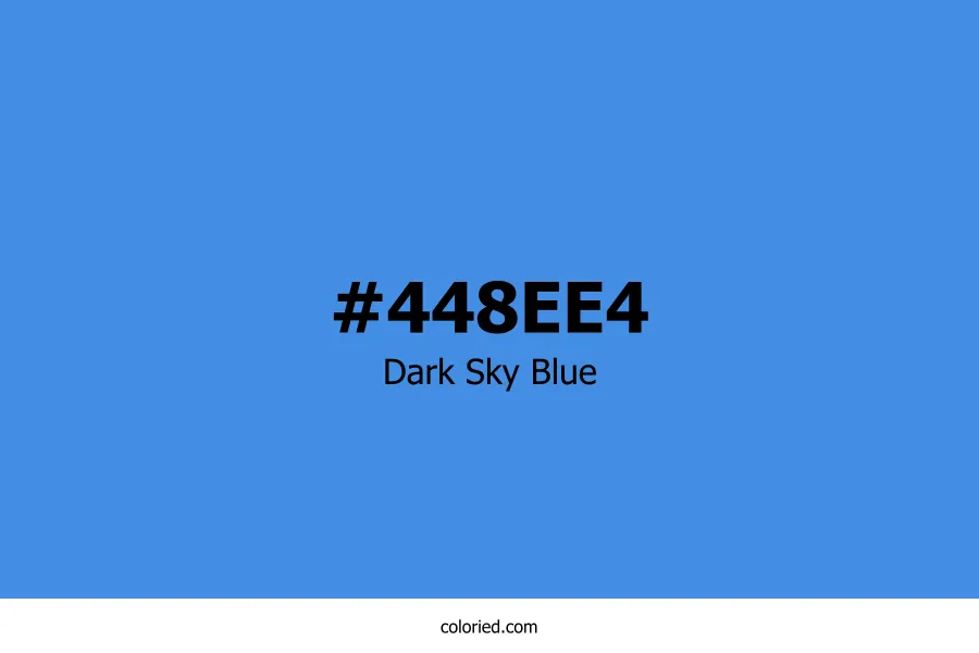 Dark Sky Blue Color