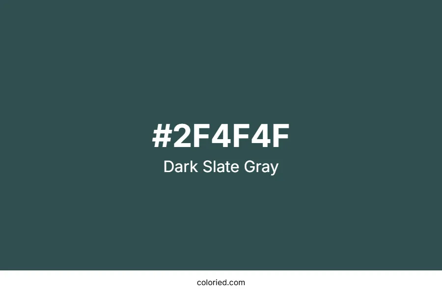 Dark Slate Gray Color Hex Code
