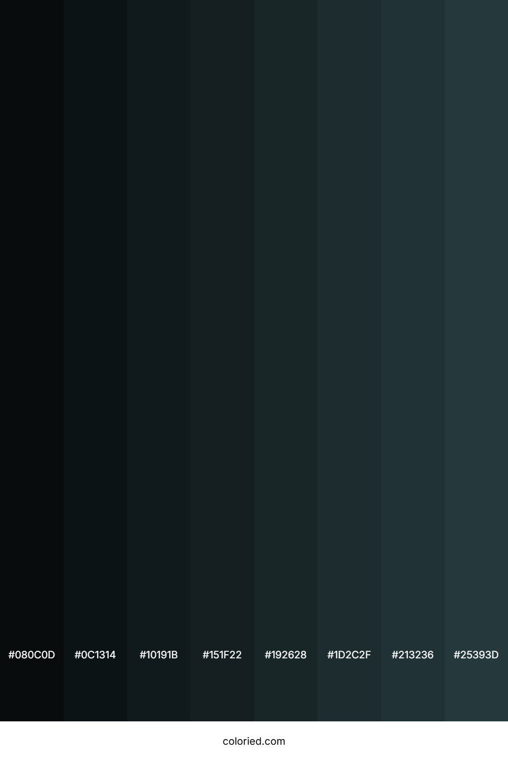 Dark Slate Grey Color Shades