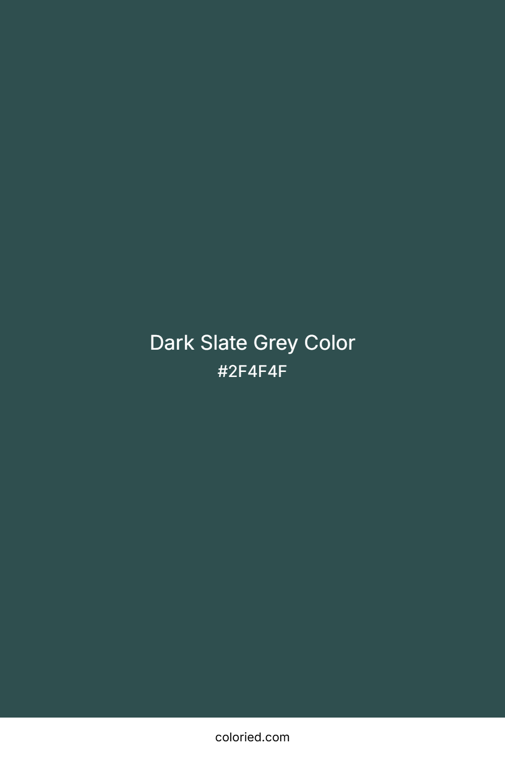 Dark Slate Grey Color