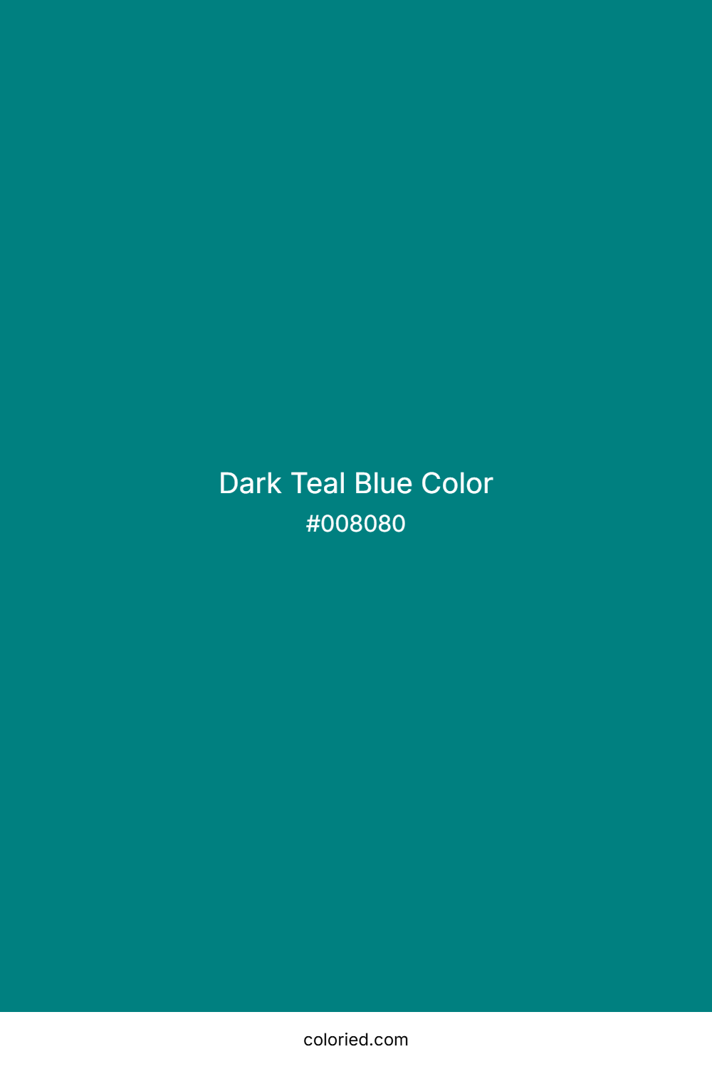 Dark Teal Blue Color