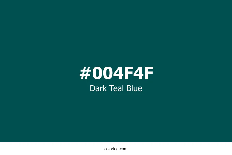 Dark Teal Blue Color