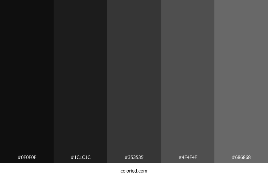 Dark Theme Color Palette
