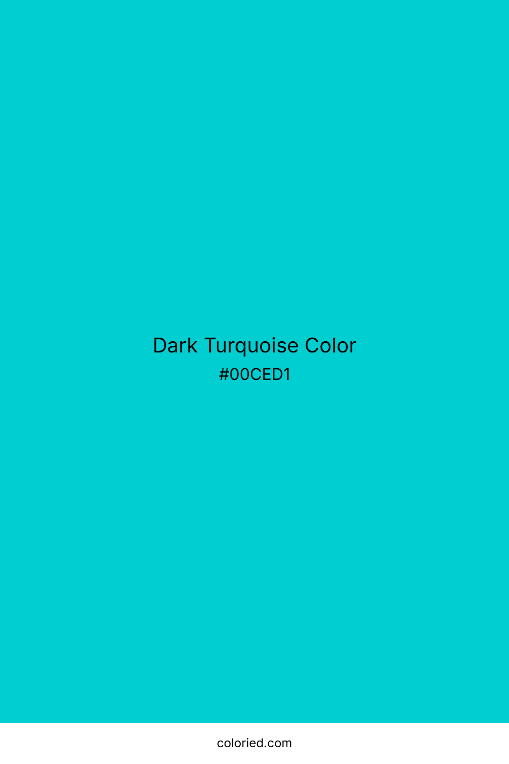 Dark Turquoise Color