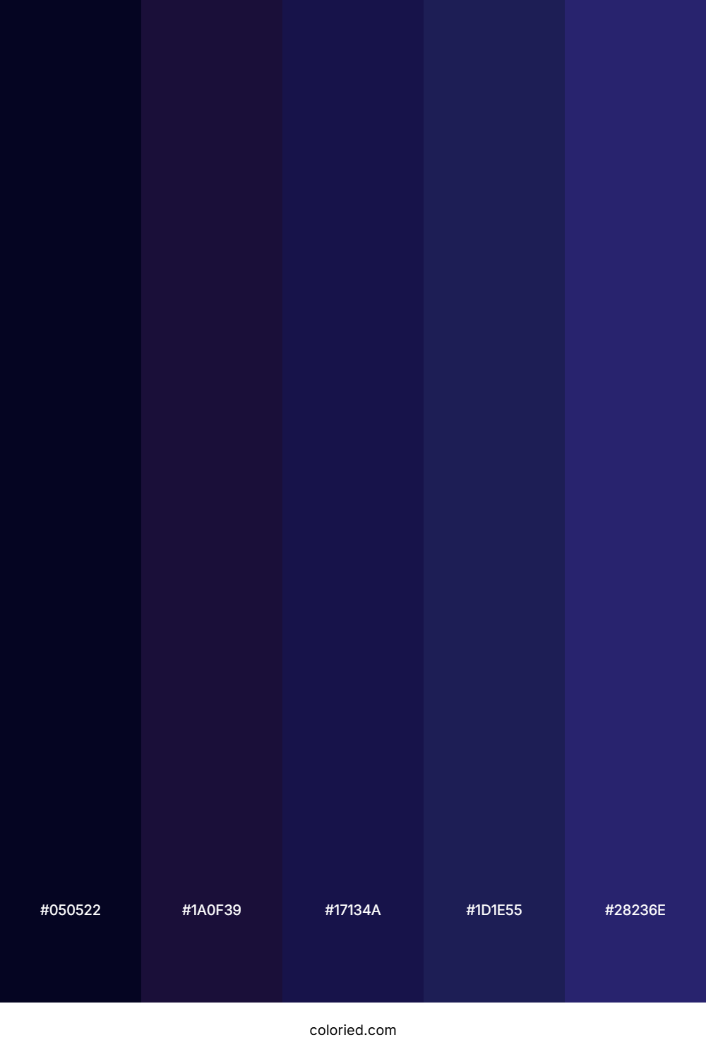 Dark Twilight Sky Color Palette