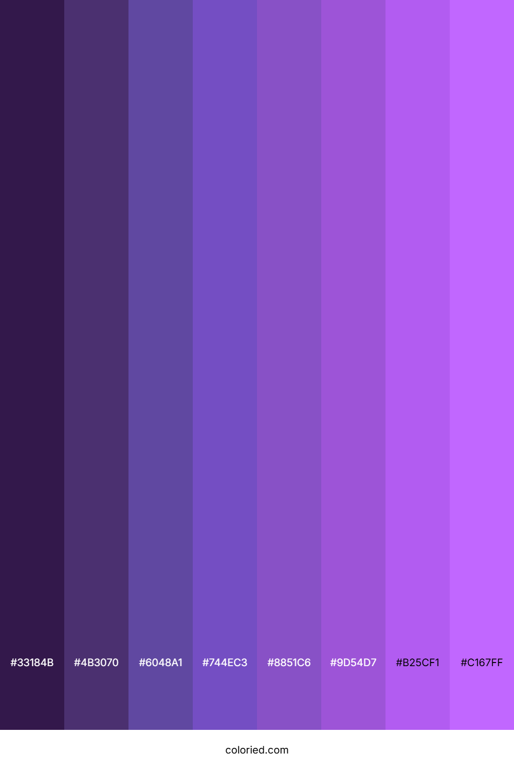 Dark Violet Color Shades