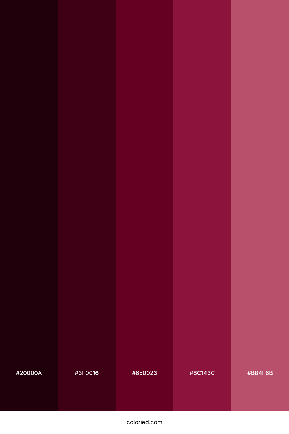 Dark Wine Color Palette