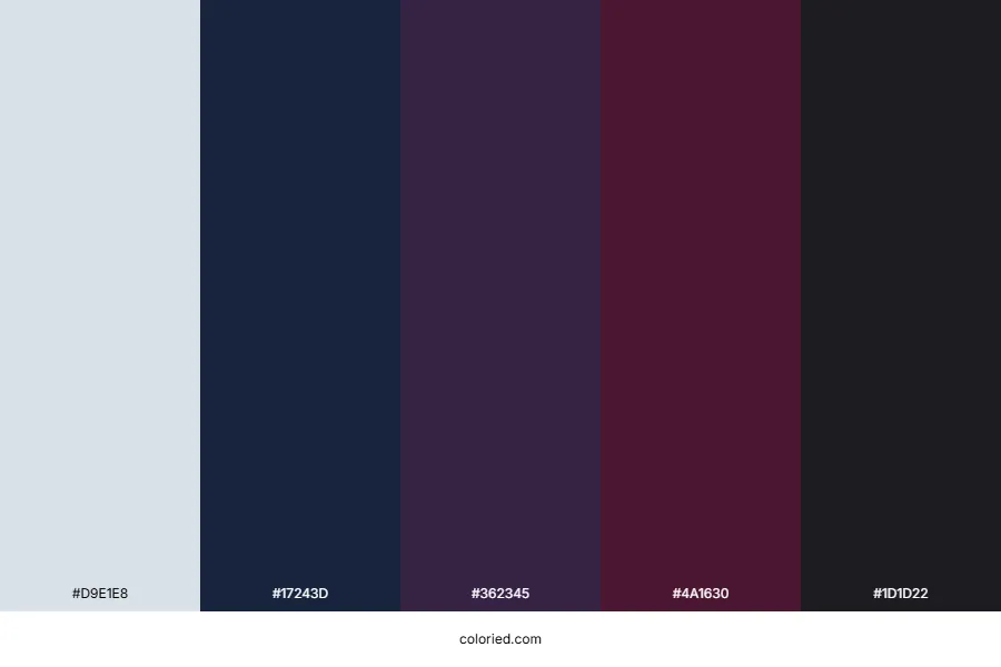 Dark Winter Palette Clothes