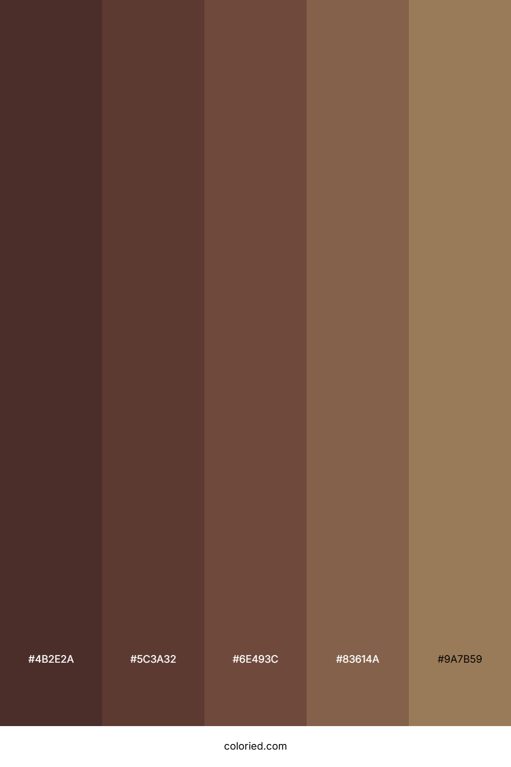 Dark Wood Gradient Color Palette