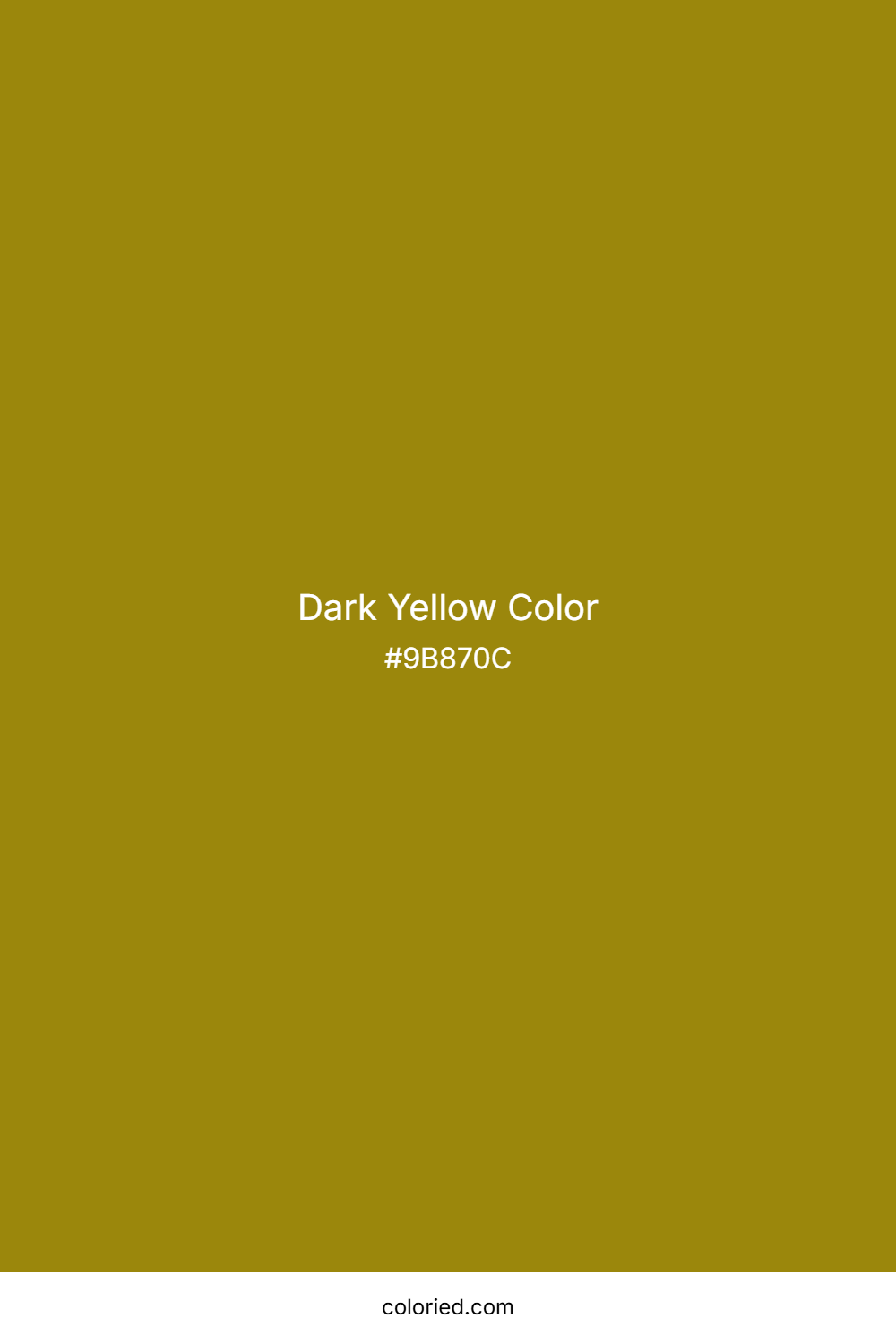 Dark Yellow Color