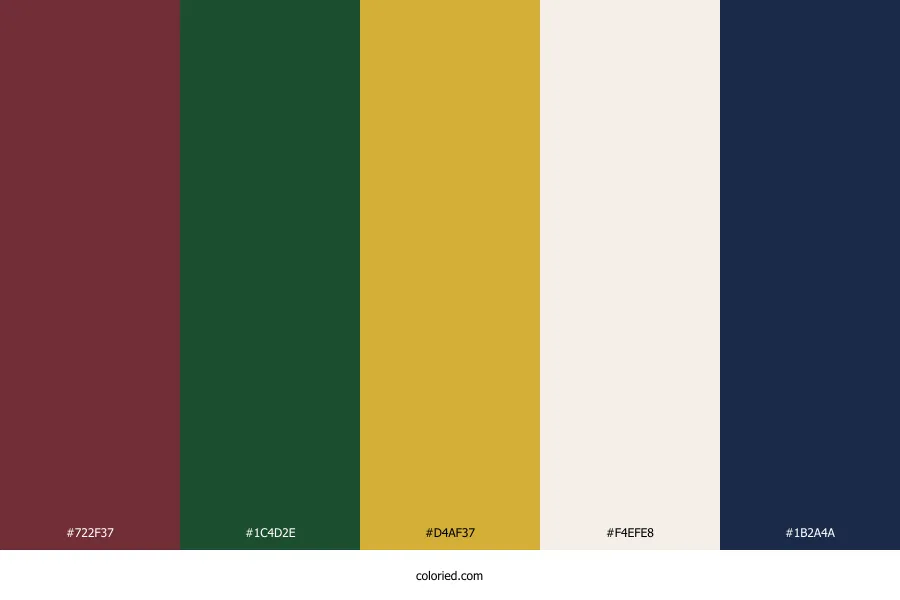 December Wedding Color Palette