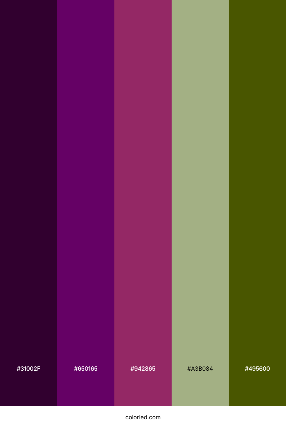 Deep Amethyst Forest Color Palette