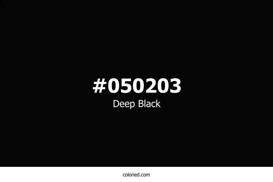 Deep Black Color