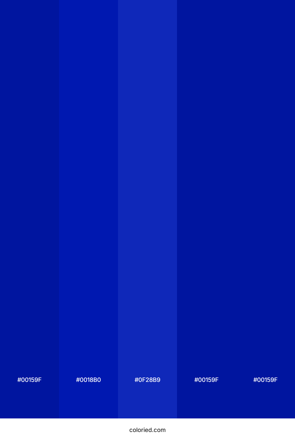 Deep Blue And Electric Blue Color Palette
