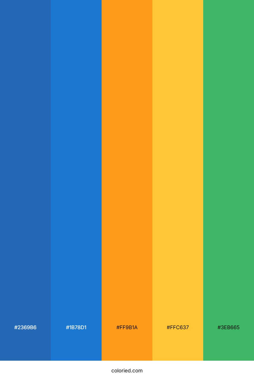 Deep Blue And Golden Orange Color Palette