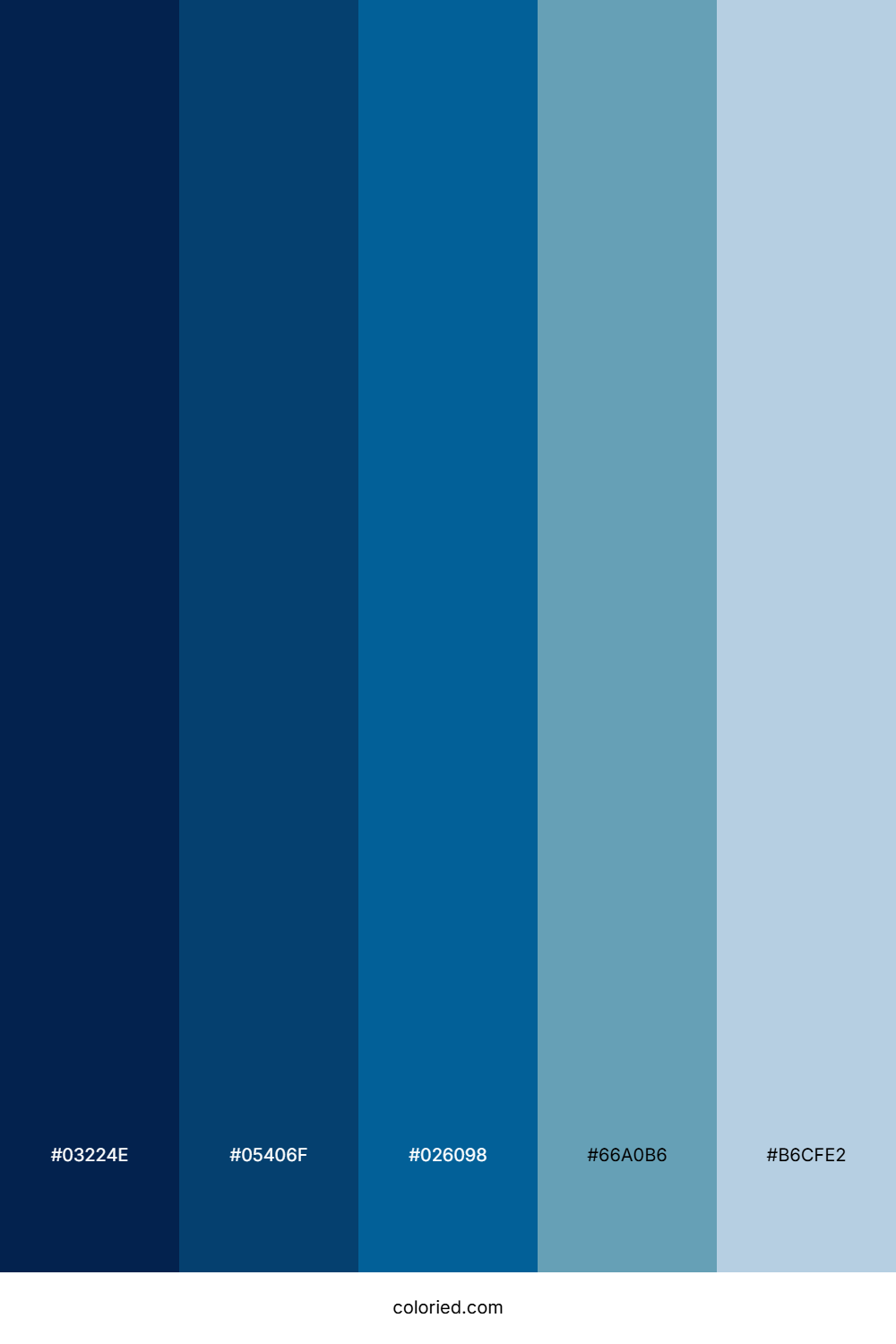 Deep Blue and Sky Blue Color Palette