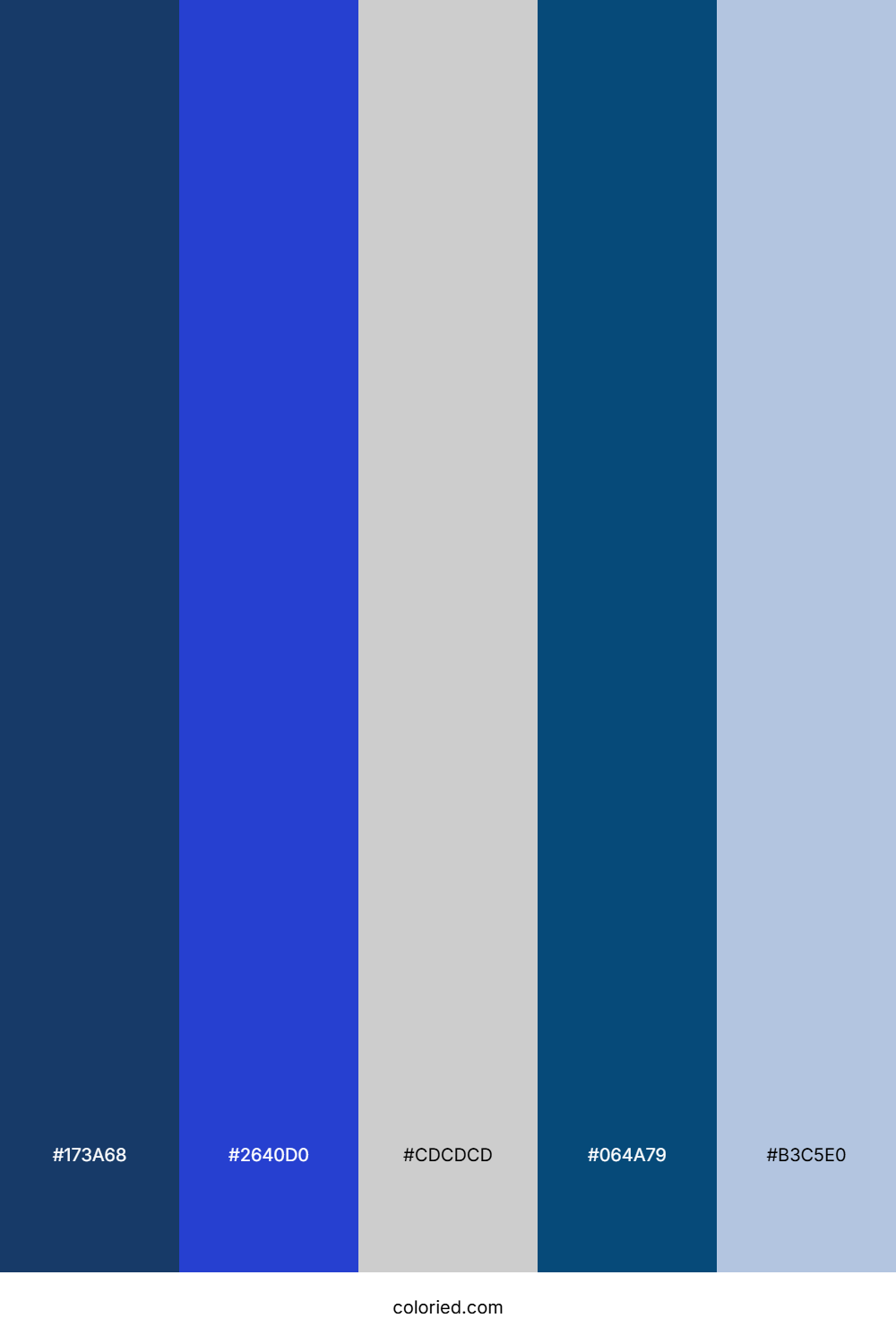 Deep Blue and Slate Gray Color Palette