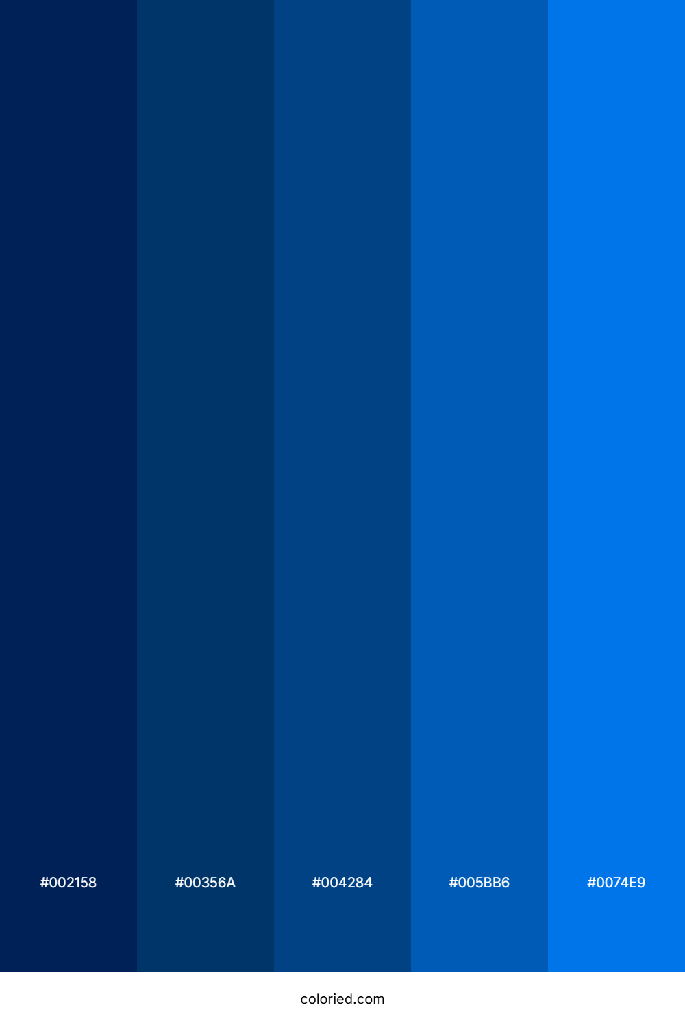 Deep Blue Color Palette