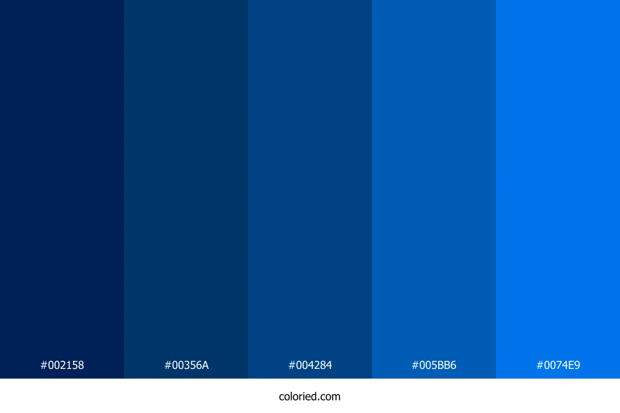 Deep Blue Color Palette