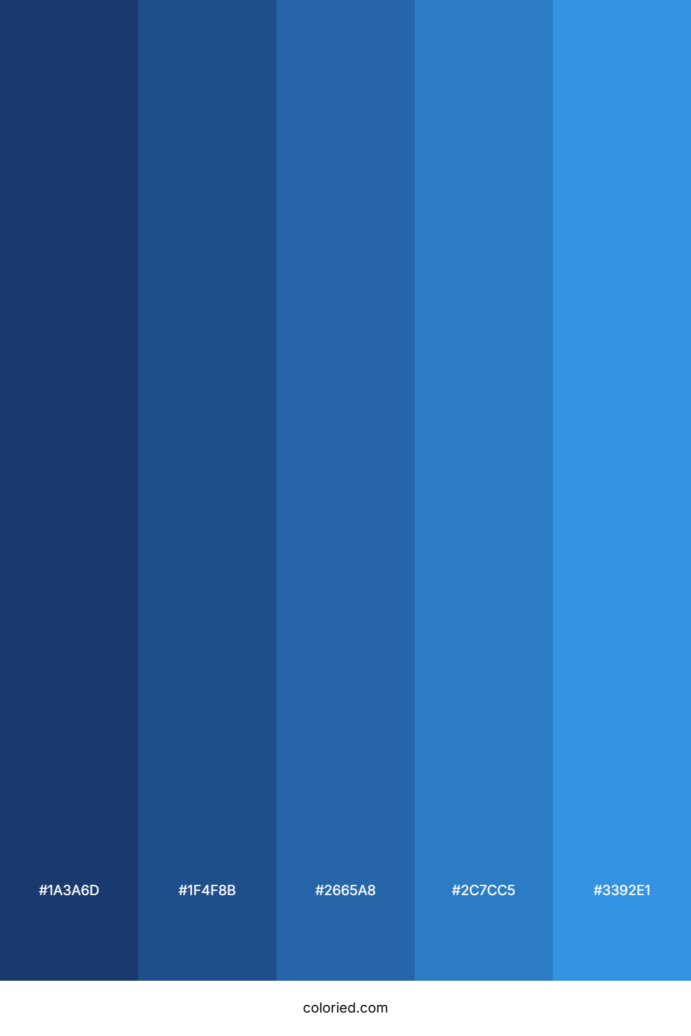 Deep Blue Gradient Color Palette