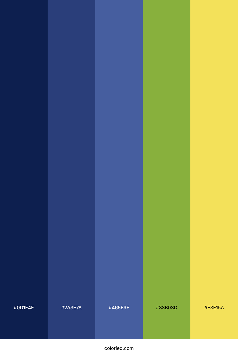 Deep Blue to Yellow Palette