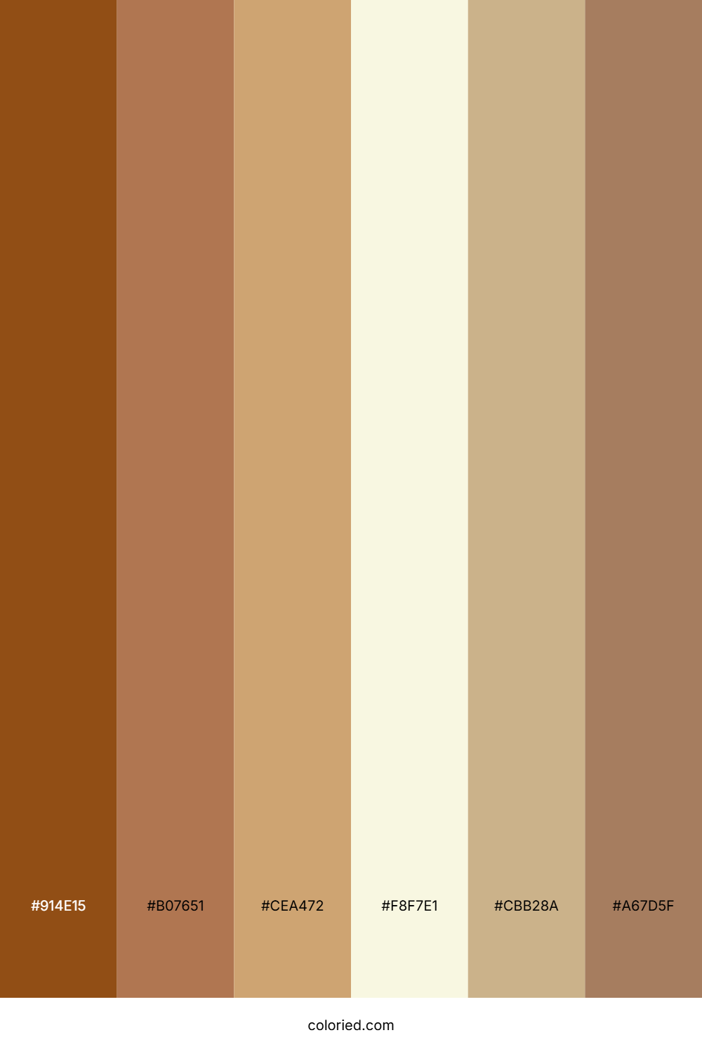 Deep Brown and Warm Beige Color Palette