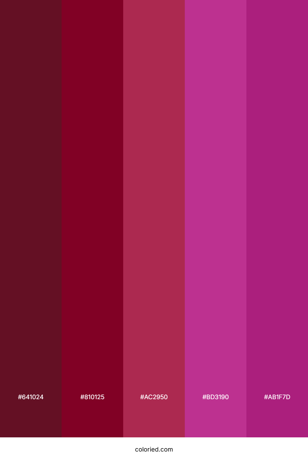 Deep Burgundy And Royal Purple Color Palette