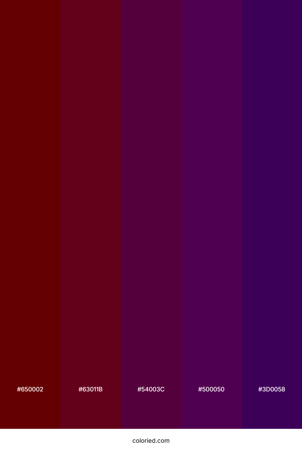 Deep Crimson and Dark Purple Color Palette