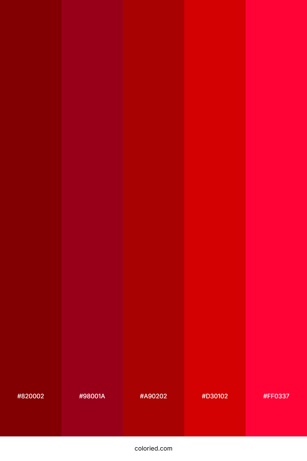 Deep Crimson and Scarlet Color Palette