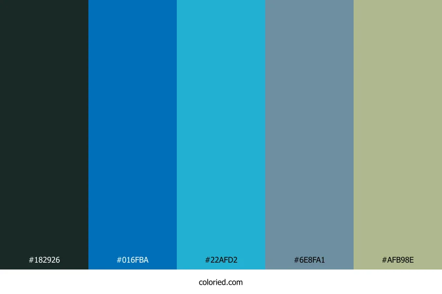 Deep Forest Ocean Color Palette