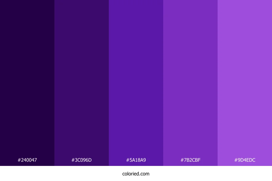 Deep Grape Twilight Color Palette