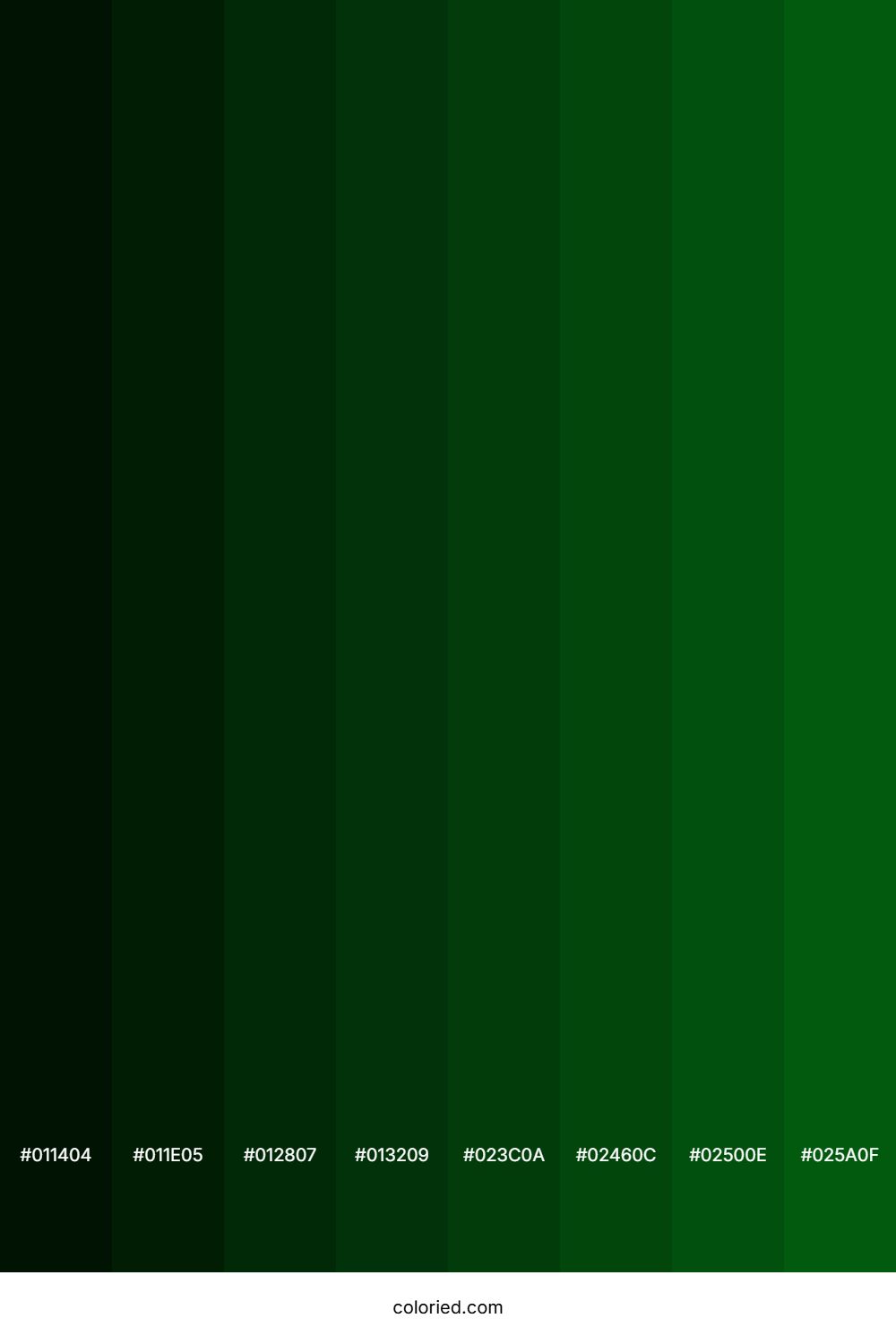 Deep Green Color Shades