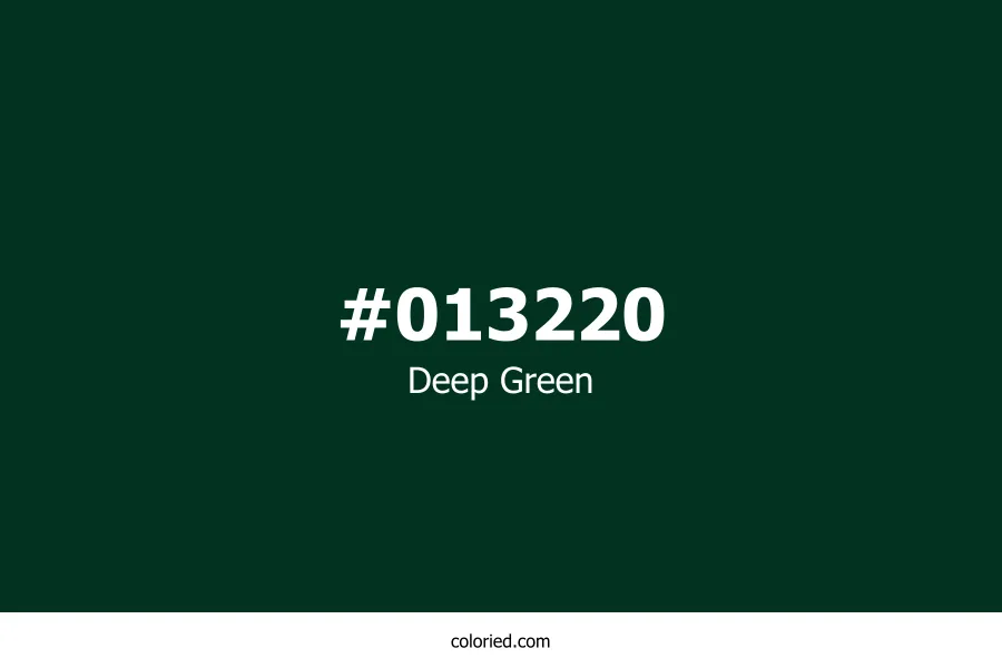 Deep Green Color