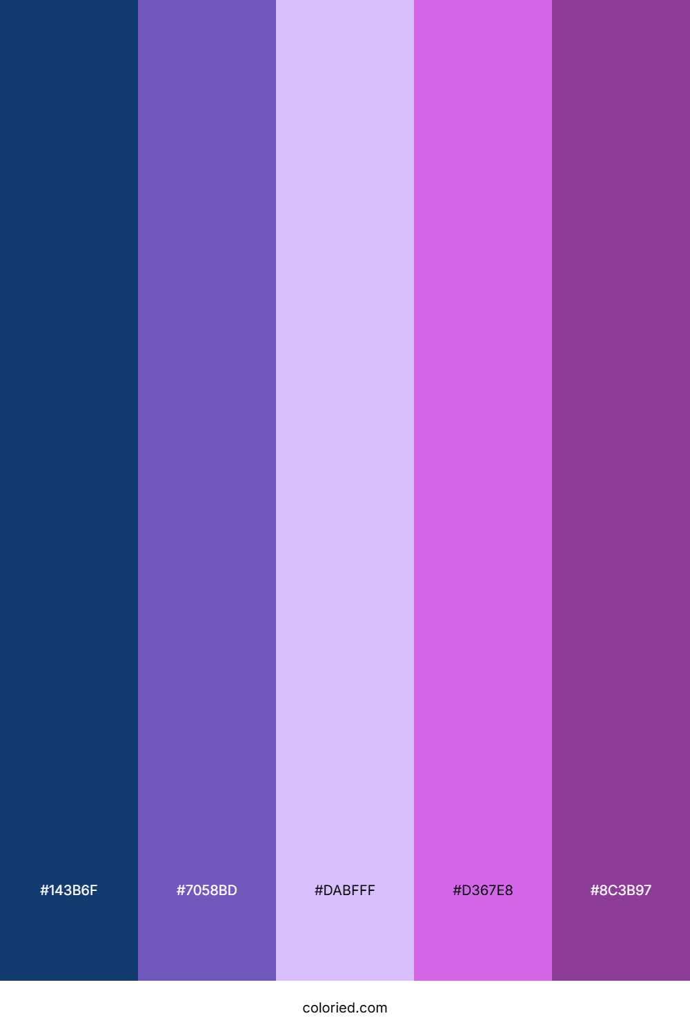 Deep Indigo Lavender Color Palette
