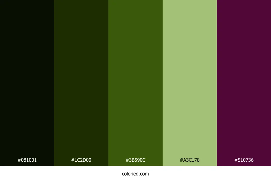 Deep Jungle Berry Color Palette