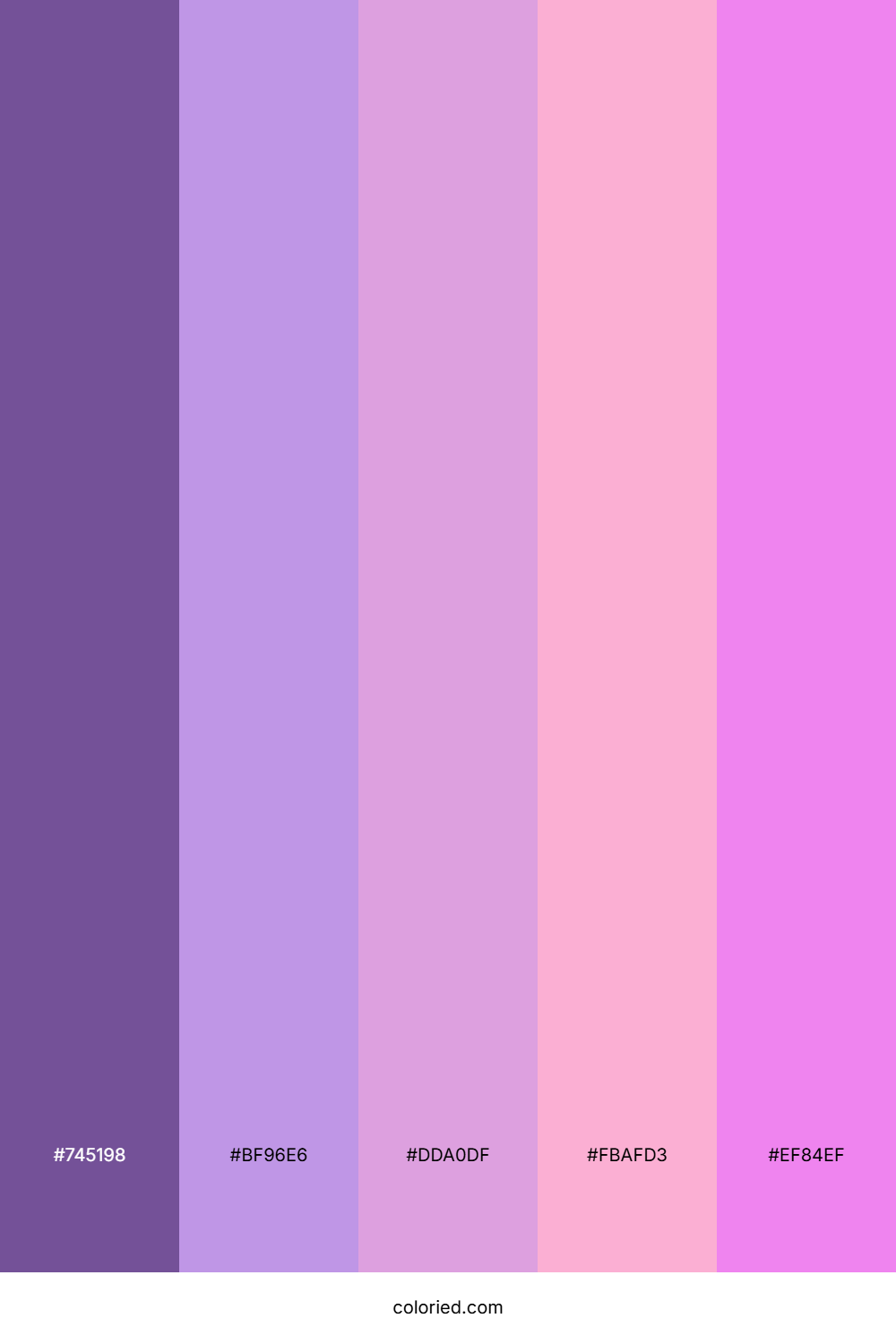 Deep Lavender and Lilac Color Palette