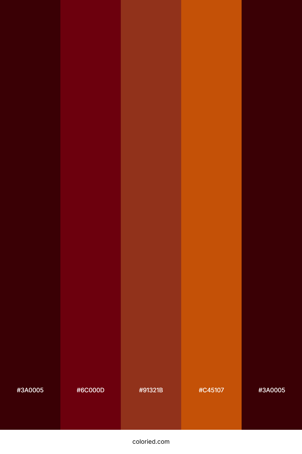 Deep Mahogany and Rustic Red Color Palette