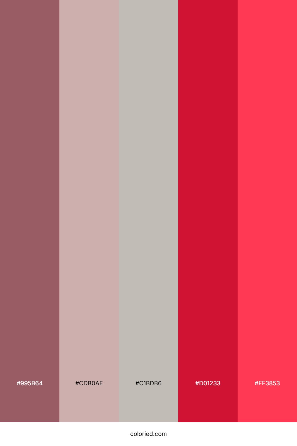 Deep Maroon and Bright Red Color Palette