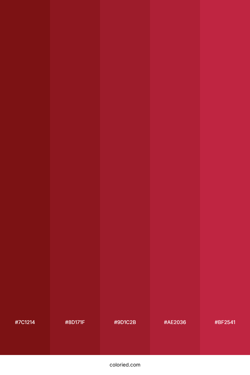 Deep Maroon and Crimson Color Palette