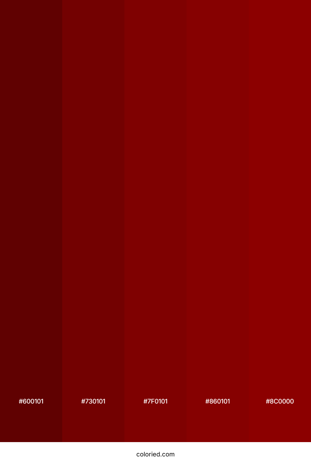 Deep Maroon Eclipse Color Palette