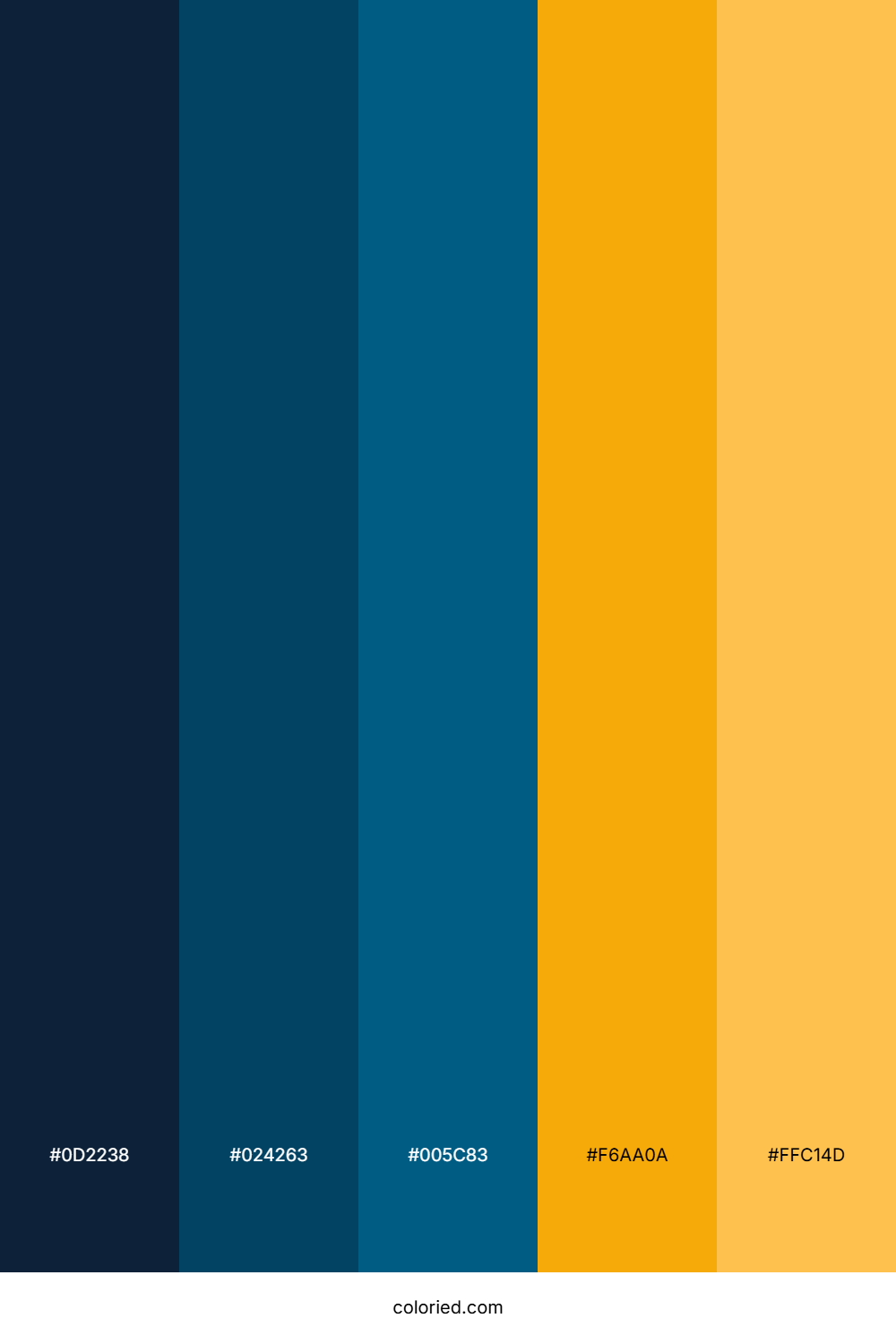 Deep Navy and Golden Yellow Color Palette