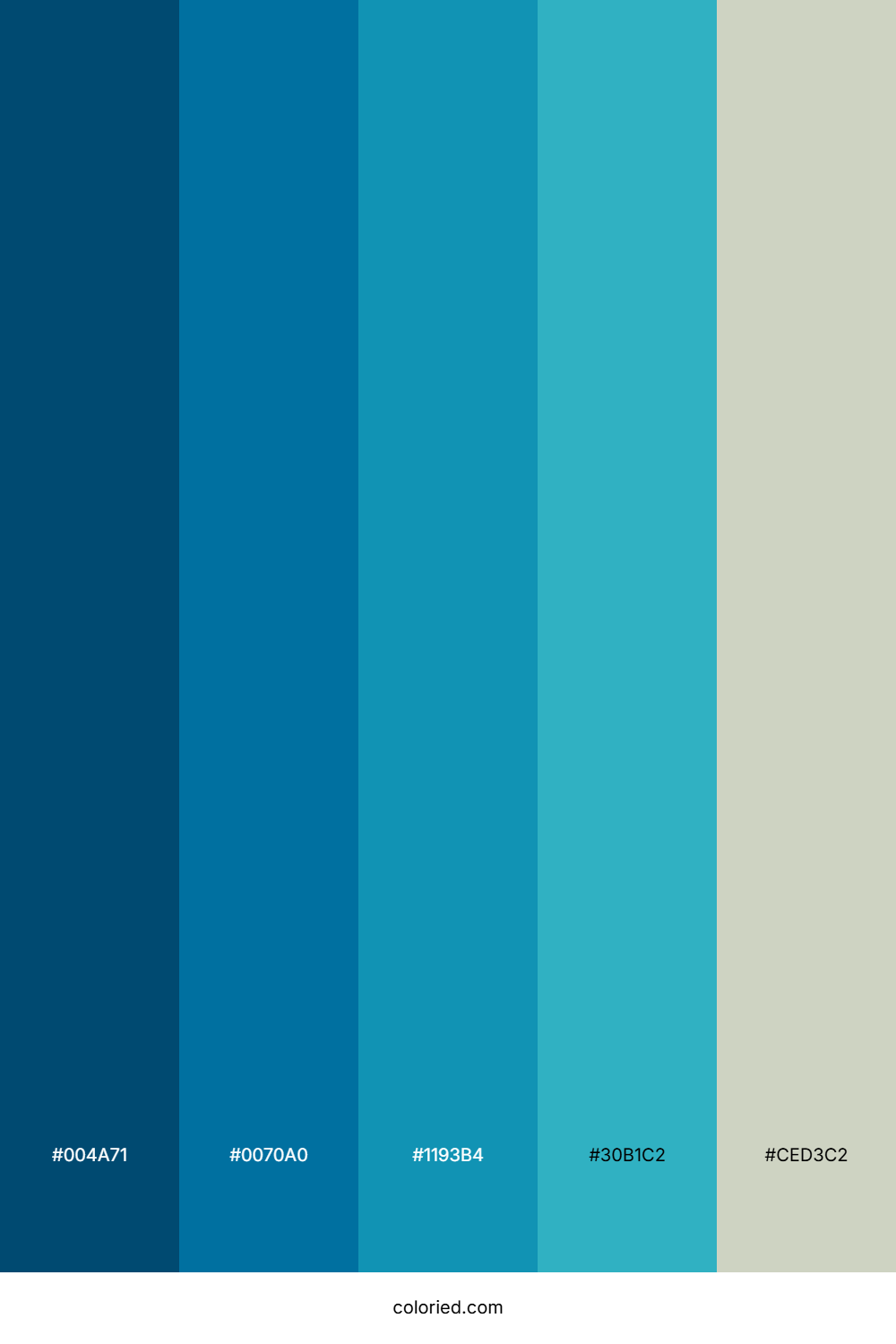 Deep Navy and Teal Color Palette