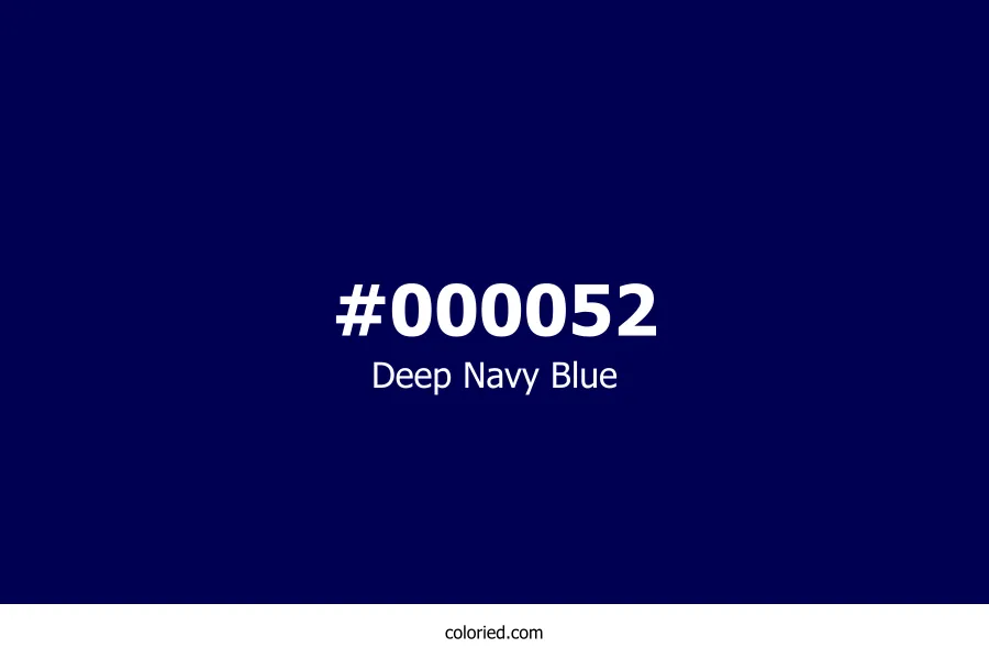 Deep Navy Blue Color Hex Code
