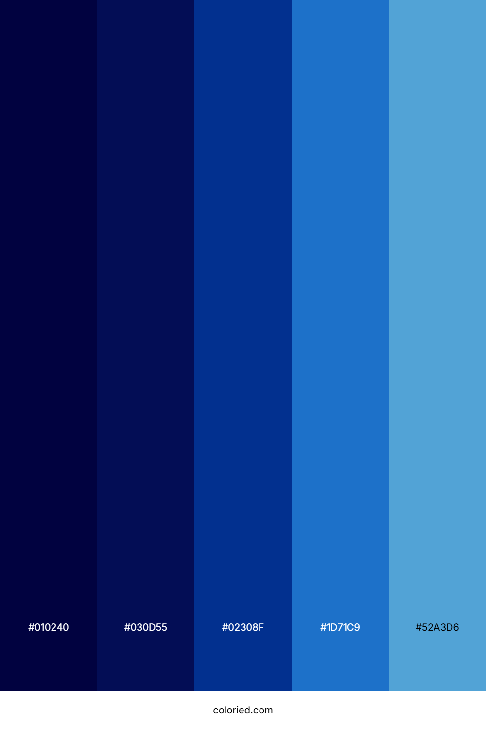Deep Ocean Gradient Color Palette